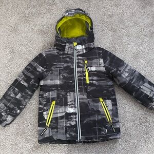 Obermeyer Aspen Colorado Kids Ski Jacket – Size 5 – Black Gray White – Like New